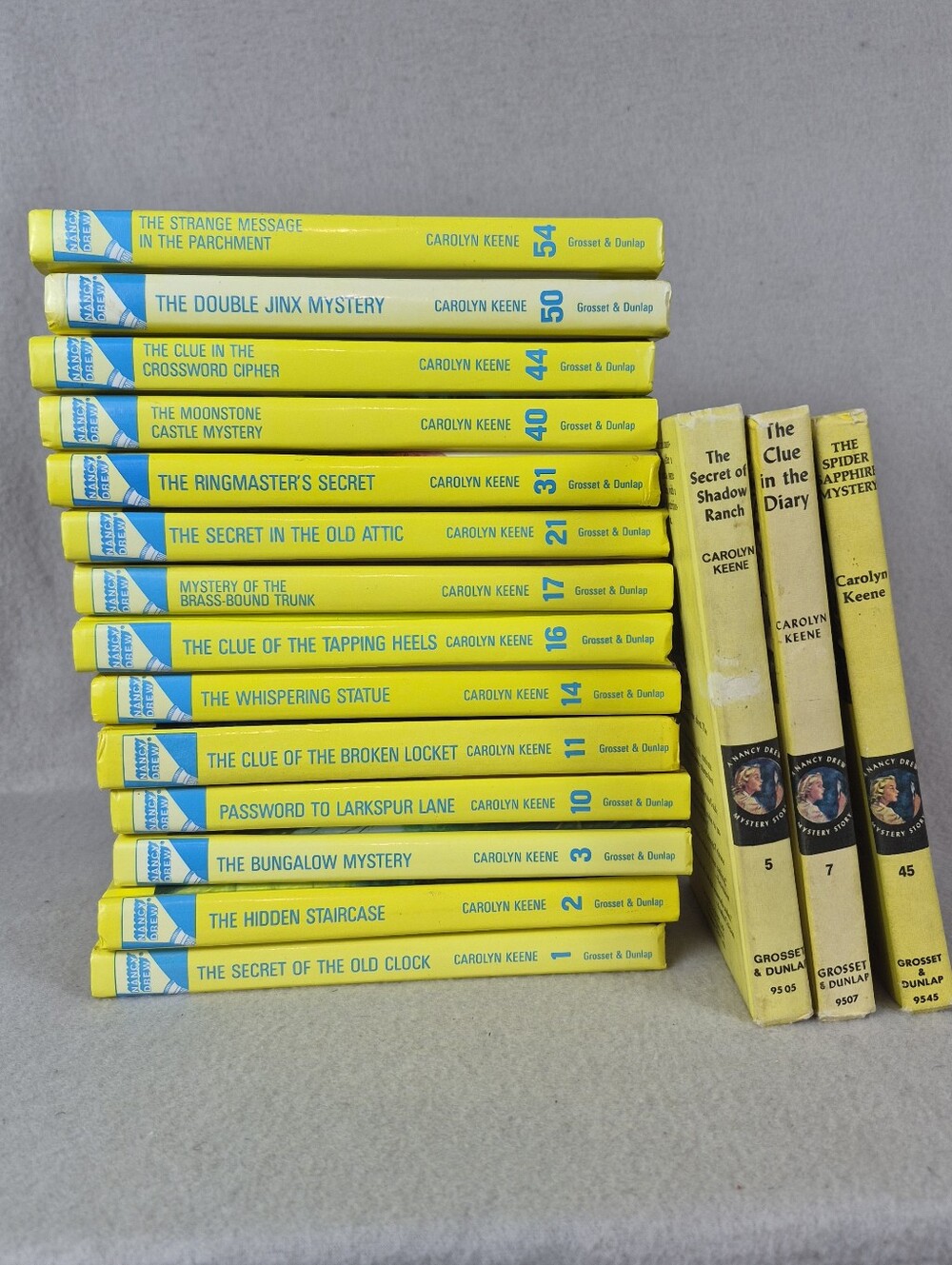Nancy Drew Hardcover Book Collection – 17-Book Lot | Carolyn Keene | 3 Vintage